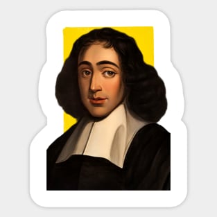 Enlightenment philosopher Baruch Spinoza illustration Sticker